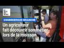Coudekerque-Branche : un agriculteur fait découvrir son métier lors de la moisson