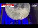 VIDÉO. Pour les Nocturnes, une lune géante s'est installée dans l'abbaye du Mont-Saint-Michel