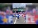 Euro : les supporters des Bleues chantent la Marseillaise
