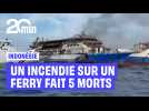 Indonésie : Un incendie sur un ferry fait 5 victimes, près de 300 personnes secourues