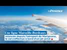 Une ligne Marseille-Bordeaux relancée depuis l'aéroport de Marignane, le vol s'effectue à bord d'un jet privé