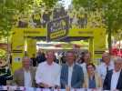 Tour de France :Christian Prudhomme et Michael Delafosse inaugurent le fan park à Montpellier