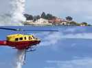 Les images des hélicoptères qui survolent un incendie déclaré à Cagnes-sur-Mer