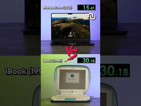 iBook de 1999 VS MacBook de 2025 ?! #shorts
