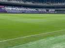 La toute nouvelle pelouse d'Anderlecht est prête avant le match contre le BK Hacken