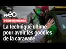Elle nous dévoile sa technique pour récupérer un maximum de goodies de la caravane !