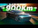 On a testé la LUCID AIR : La voiture électrique la PLUS AUTONOME en Europe (883 km)