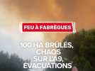 Incendie à Fabrègues : 400 hectares parcourus, plus de 300 pompiers mobilisés