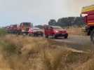 Suite du vaste incendie de végétation dans le secteur du col de la Tortue à Fabrègues
