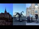 VIDÉO. Zeus au Mont Saint-Michel : le cheval mécanique des JO s'installe pour l'été