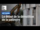 La démolition de la patinoire de Béthune a commencé ce mercredi 9 juillet 2025