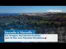 Incendie à Marseille : les images des terres brûlées par le feu aux Pennes-Mirabeau