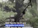 Texas : une femme sauvée dans un arbre lors des inondations