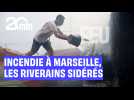 Les riverains en état de choc après l'incendie aux portes de Marseille