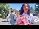 VIDÉO. Tour de France à Caen. Maïna,12 ans, nous fait la liste de ses goodies préférés