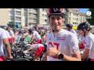 VIDÉO. Tour de France à Caen : Dorian Louvet et Amandine Petit mobilisés pour la bonne cause