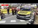 VIDÉO. Tour de France à Caen: la course solidaire Mécénat chirurgie cardiaque repart après sa pause