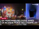 Six personnes relogées après un incendie place des Charmilles à Troyes