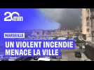 Un incendie galopant aux portes de Marseille, la population invitée à se confiner