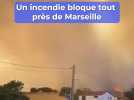 Un énorme incendie bloque tout près de Marseille