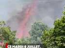 Un incendie en progression menace des habitations à Solaro