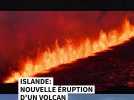 Eruption impresionnante d'un volcan en Islande