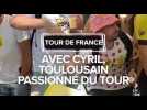 Avec Cyril fan du tour de France à Toulouse