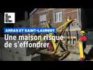 Arras : une maison en passe de s'effondrer