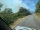 Incendie sur le causse de Sauveterre