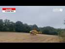 VIDÉO. Incendie Brocéliande : un hélicoptère part en reconnaissance