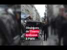 Foule en noir et cercueil noir pour les obsèques de Thierry Ardisson à Paris