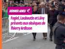 Marc-Olivier Fogiel, Christian Louboutin et Maurice Lévy présents aux obsèques de l'homme en noir