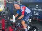 Tour de France 2025 étape 13 : Cyril Barthe à l'échauffement