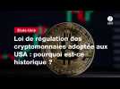 VIDEO. Loi de régulation des cryptomonnaies adoptée aux USA : pourquoi est-ce historique ?