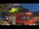VIDÉO. Un incendie fait rage en plein coeur de Vannes