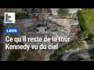 Ce qu'il reste de la tour Kennedy, vu d'en haut