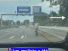 Une cycliste repérée en train de rouler... sur l'autoroute E25 à Liège !