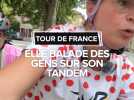 Tour de France : Elle balade des gens sur son tandem
