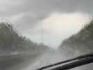 De fortes pluies ce 24 juillet sur l'E411 dans le Brabant wallon