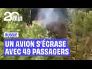 Un avion russe s'écrase avec 49 personnes à bord