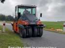 Inauguration d'un auto-gravillonneur