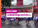 Les danseuses du Moulin Rouge mettent le feu au passage du Tour de France