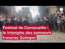 VIDÉO. Festival de Cornouaille 2025 : le triomphe des sonneurs traverse le centre-ville de Quimper