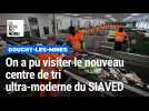 Visite guidée du nouveau centre de tri du SIAVED, à Douchy-les-Mines