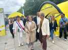 VIDÉO. La ministre Aurore Bergé est arrivée à Vannes pour le Tour de France féminin