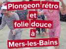 Mers-les-Bains bain de mer rétro pour la fête des baigneurs
