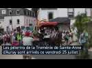 L'arrivée de la Troménie à Sainte-Anne d'Auray en vidéo