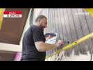 VIDÉO. Ce street-artiste a rhabillé la façade du magasin Emmaüs de Cholet