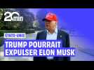 Etats-Unis: Trump va « examiner » la possibilité d'expulser Musk