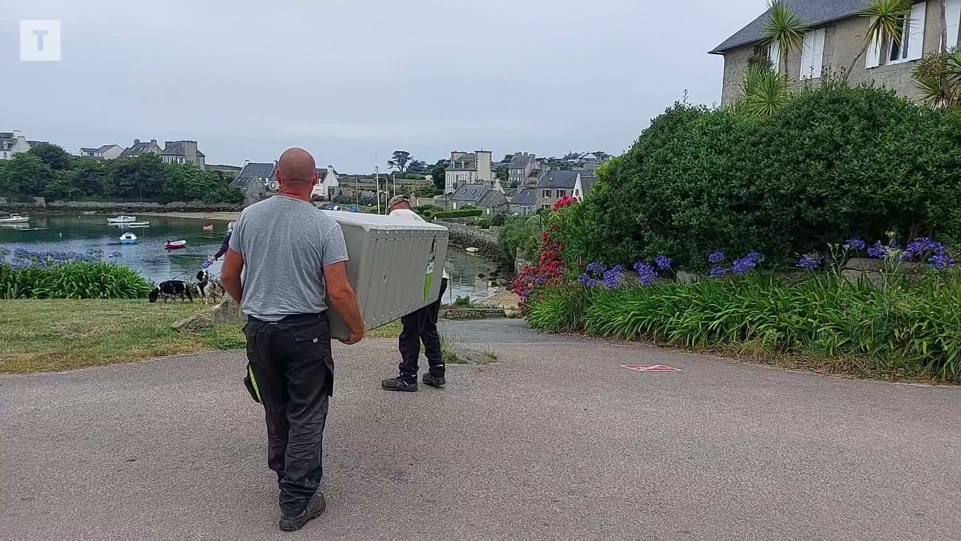 23 récupérateurs d'eau distribués à l'île de Batz : « Ces cuves vont nous aider à ne pas gaspiller » [Vidéo]